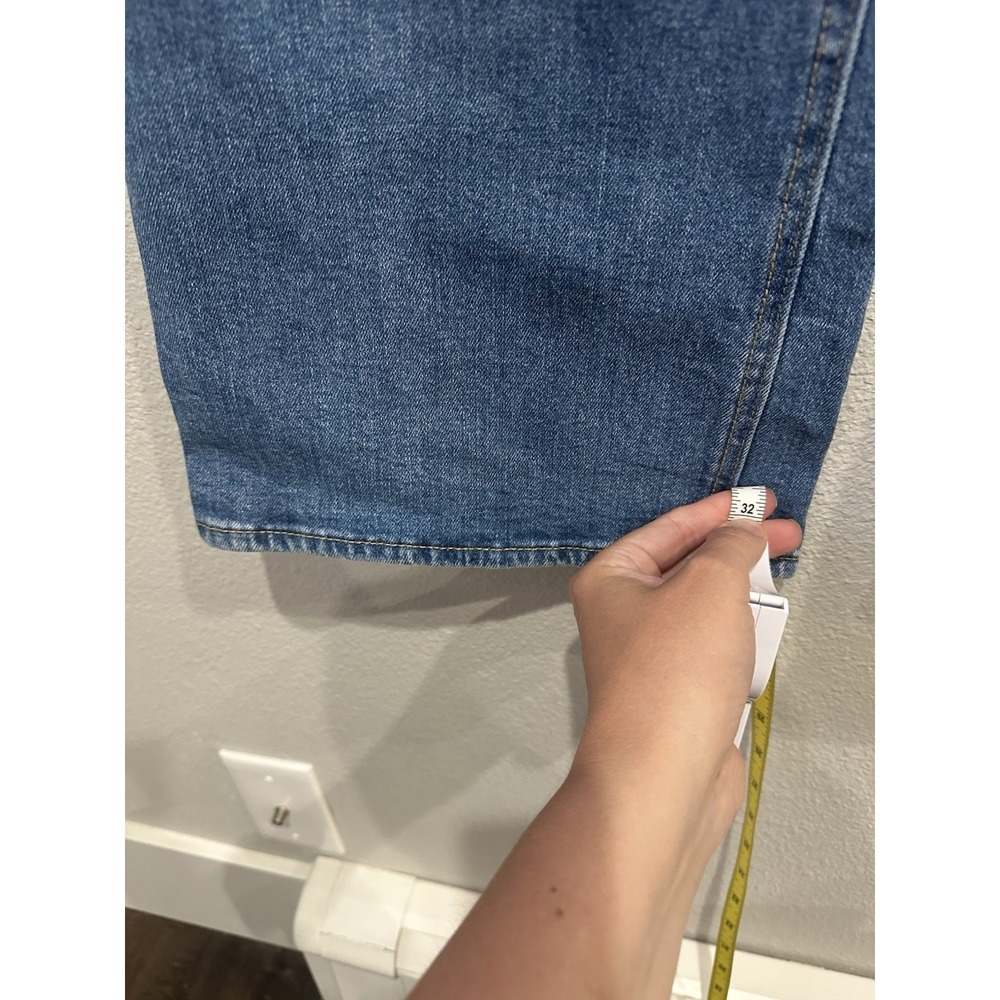 OLD NAVY SZ 16 FLARE Cotton Spandex Blue High Rise Jeans Stretch Comfort - Picture 6 of 9